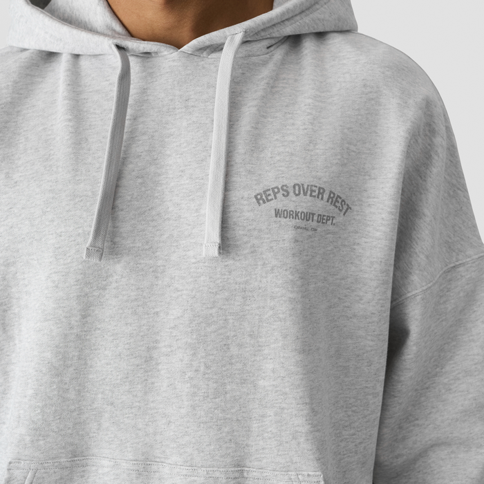Grit Hoodie, Light Grey Melange