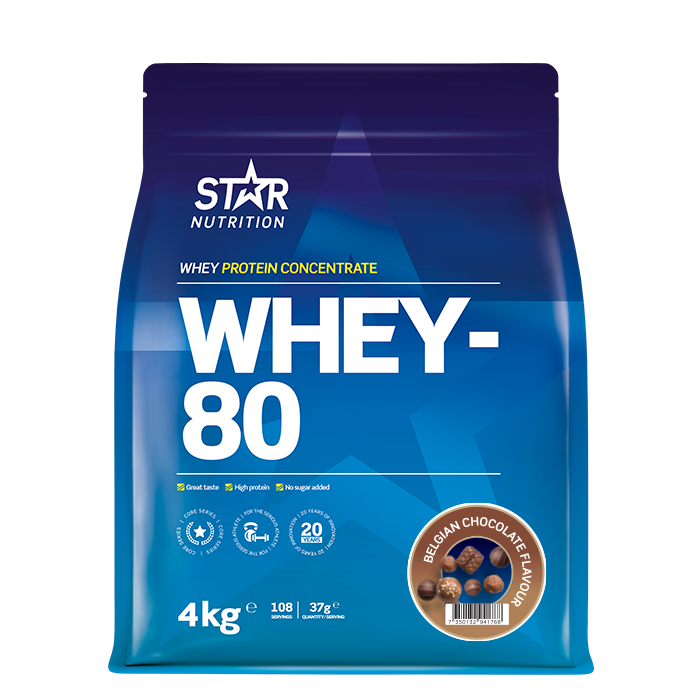 Whey-80 Vassleprotein 4 kg
