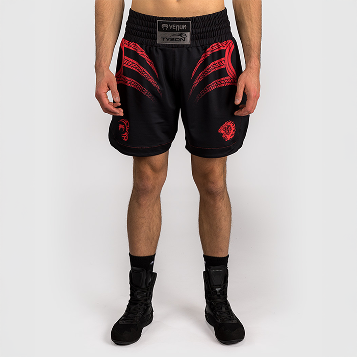 Venum X Mike Tyson Everyone has a plan Boxningsshorts Svart R&ouml;d