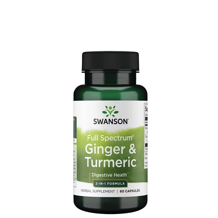 Full Spectrum Ginger Turmeric 2-in-1 Formula 60 kapslar