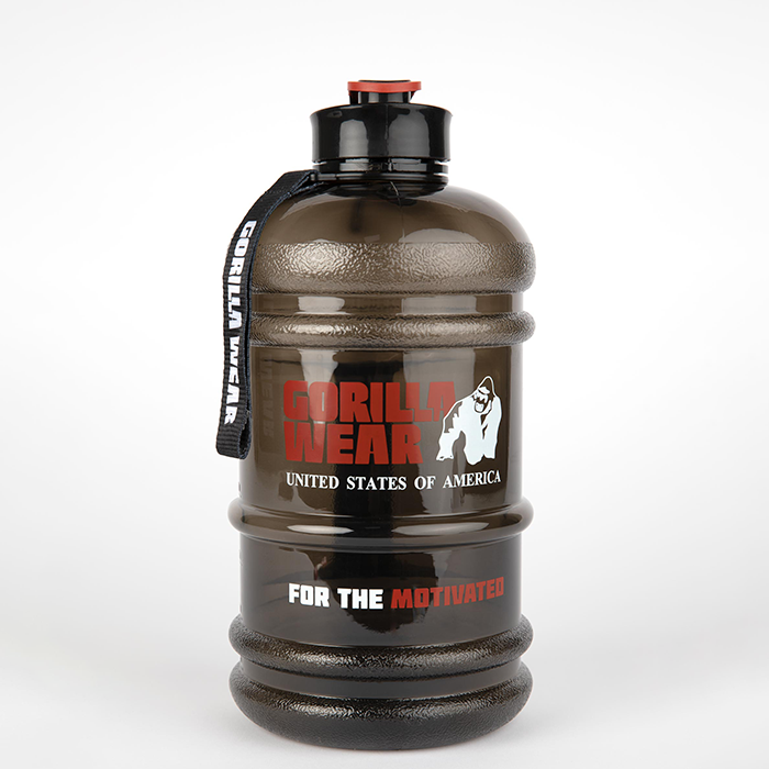 Gorilla Wear Water Jug 2,2 L Black Transparent