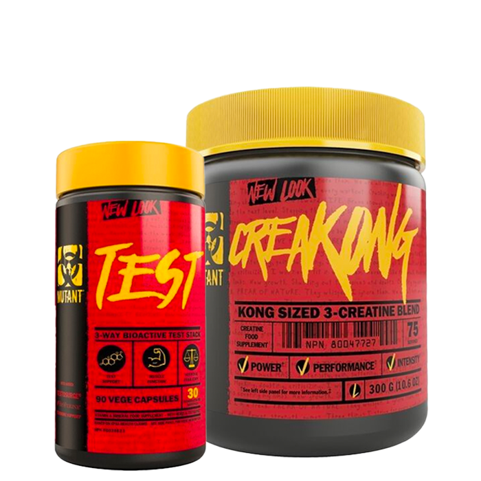 Mutant CreaKong Kreatin 300 g + Mutant Test Testosteron Tillskott 90 kapslar