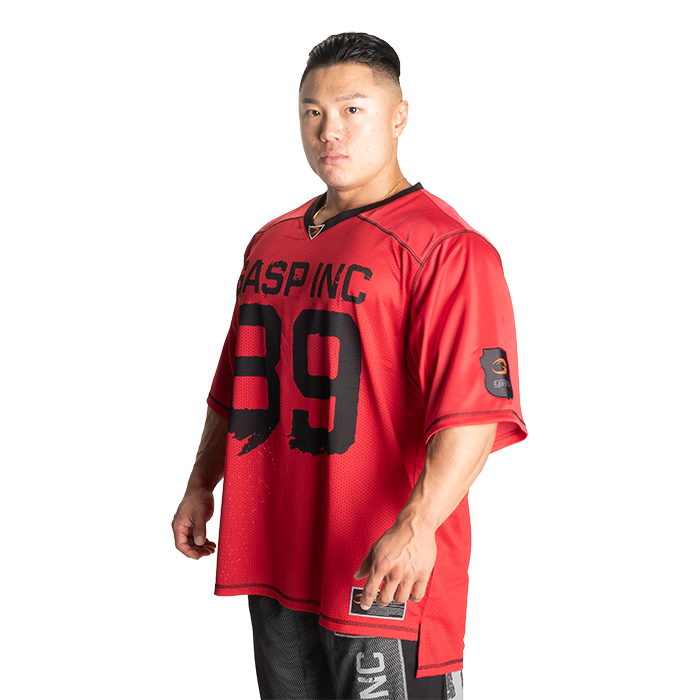 No1 Football Tee,Chili Red