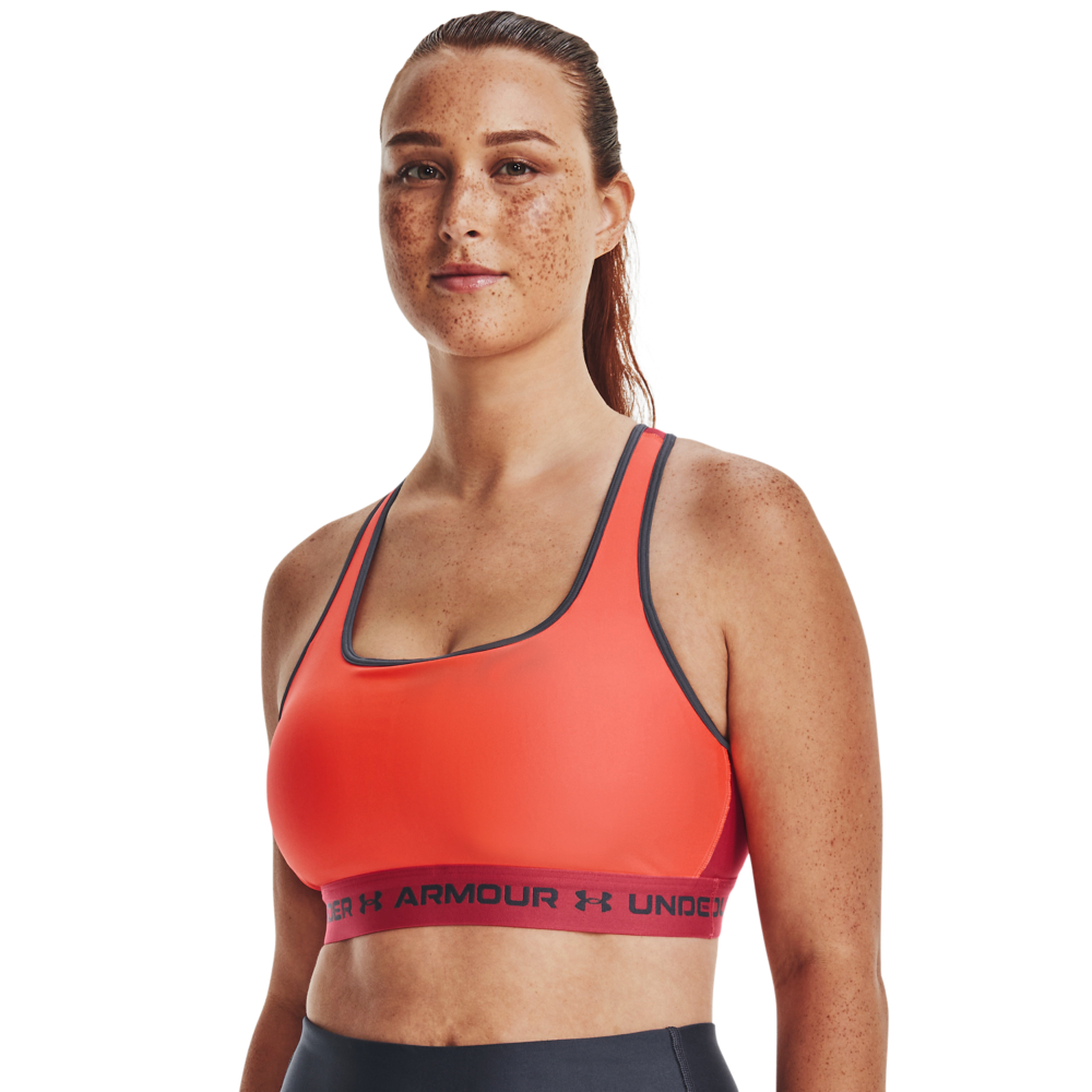 UA Crossback Mid Bra After Burn