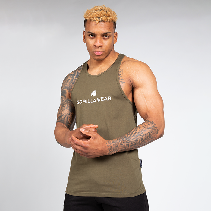 Carter Stretch Tank Top Army Green