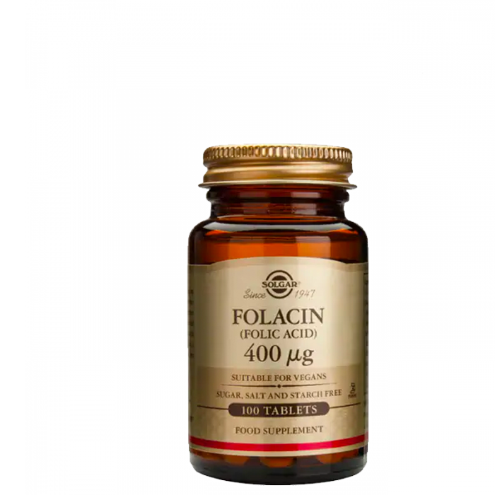 Solgar Folic Acid 400 mcg 100 tabletter