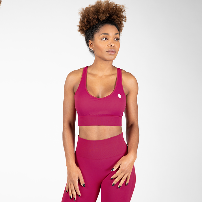 Gorilla Wear Hilton Seamless Sports Bra Fuchsia