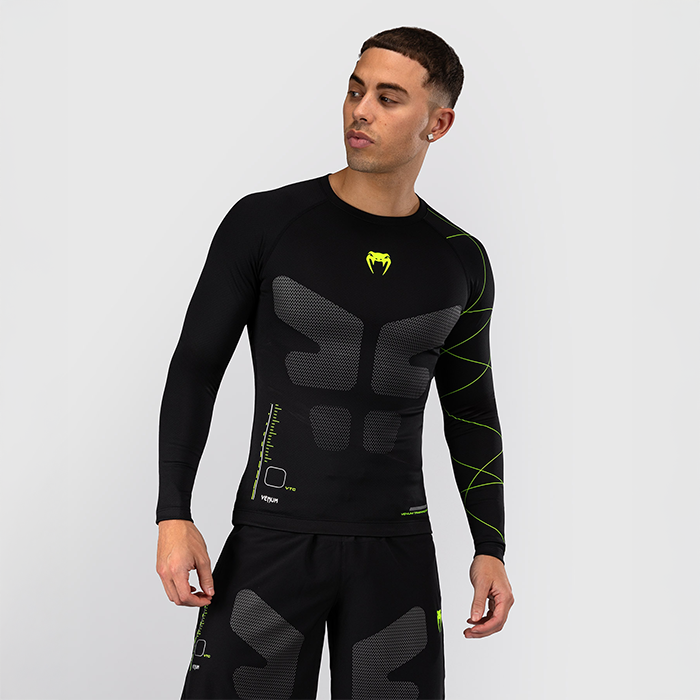 Training Camp 4.0 Rashguard Långärmad Svart Grön