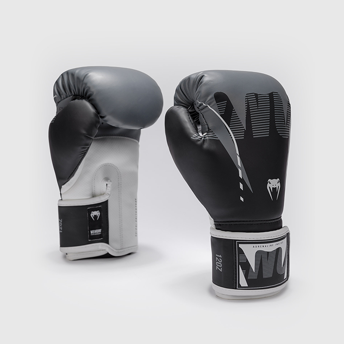 Venum Adrenaline Boxingshandskar Svart Gr&aring;