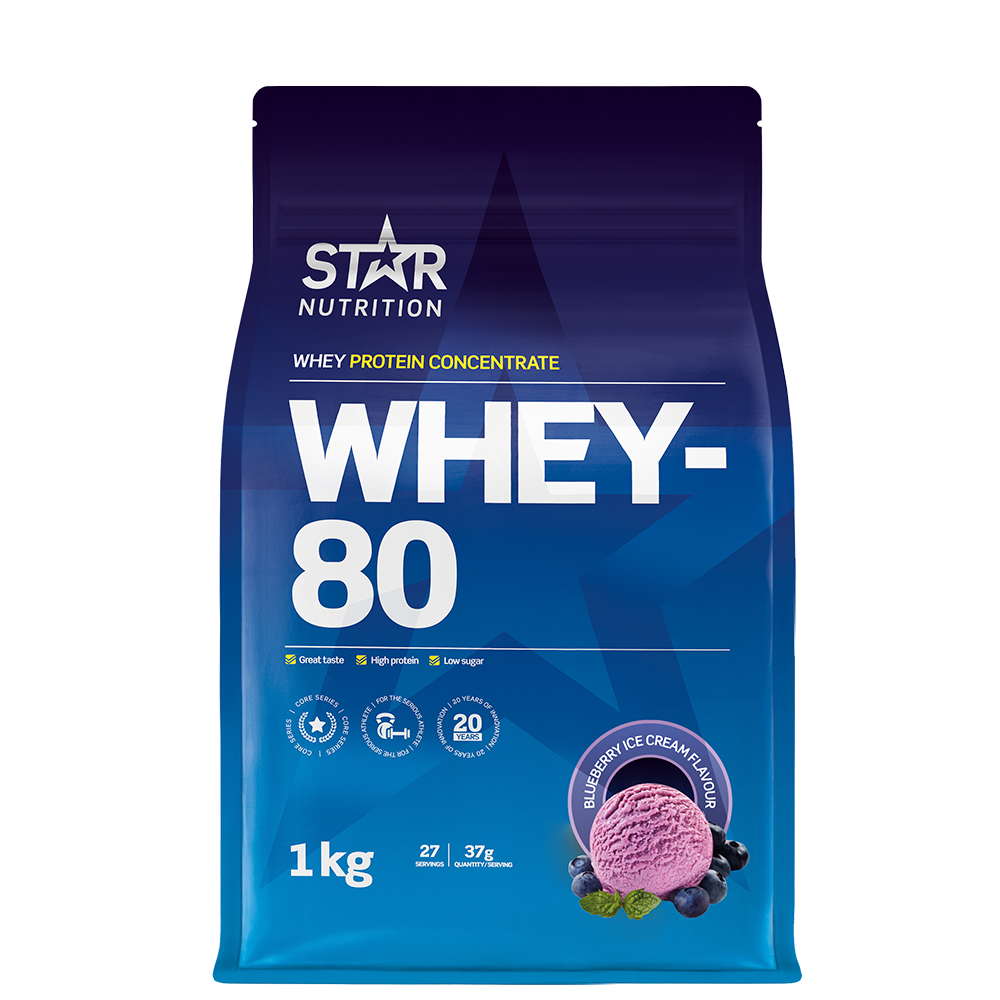 Whey-80 Vassleprotein 1 kg