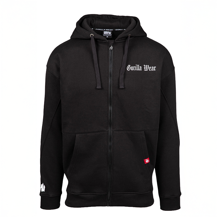 Utah Zipped Hoodie Svart