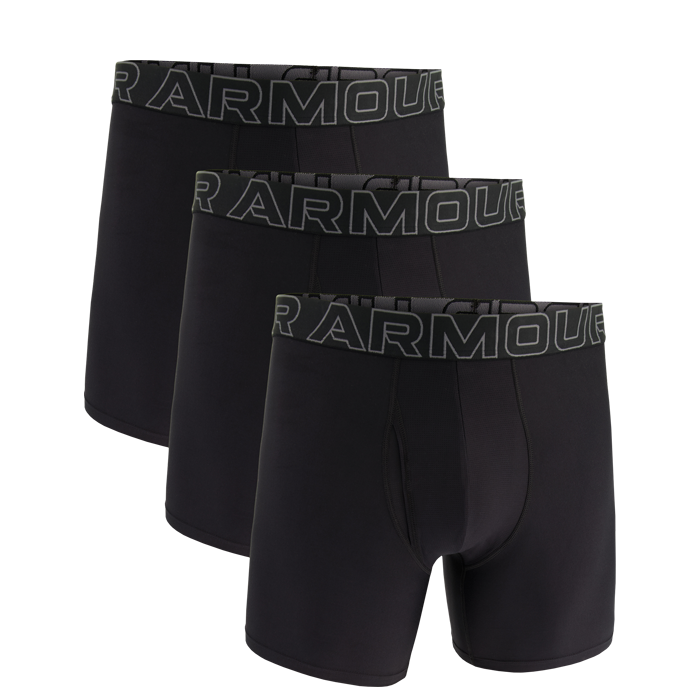 Under Armour Perf Tech 6in 3-pack Svart