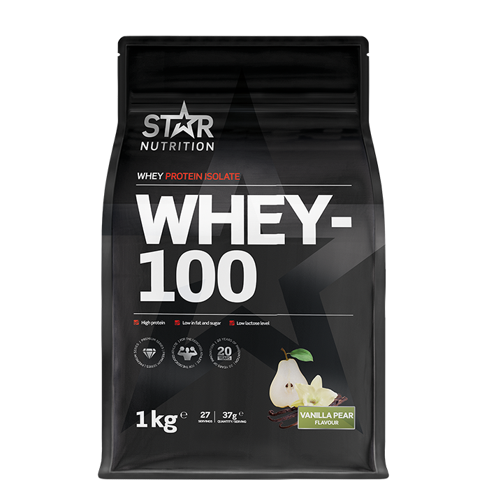 Läs mer om Whey-100 Vassleprotein 1 kg