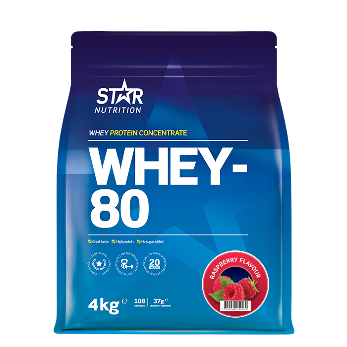 Läs mer om Whey-80 Vassleprotein 4 kg