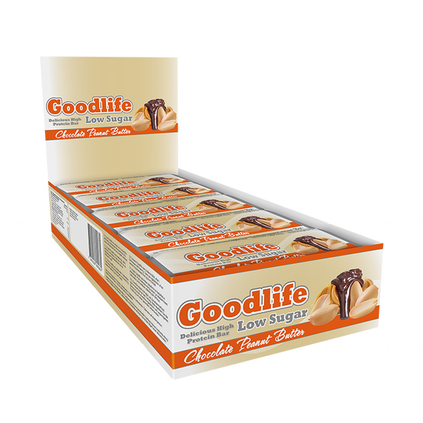 15 x Goodlife Low Sugar, 50 g, Chocolate Peanut Butter