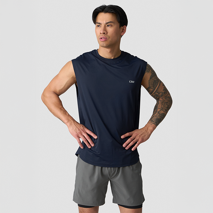 Stride Linne Marinblå