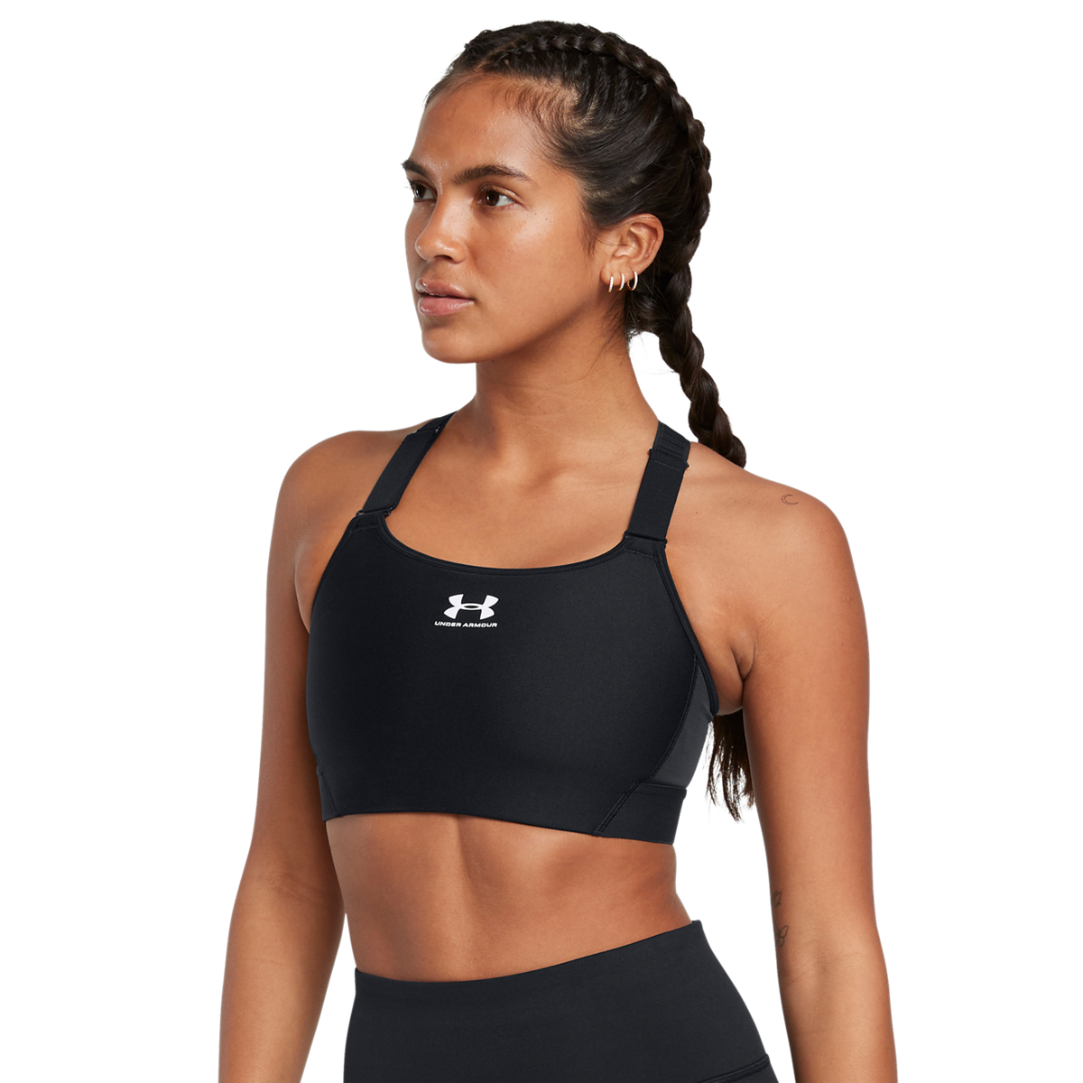 HeatGear High Sport-bh Svart