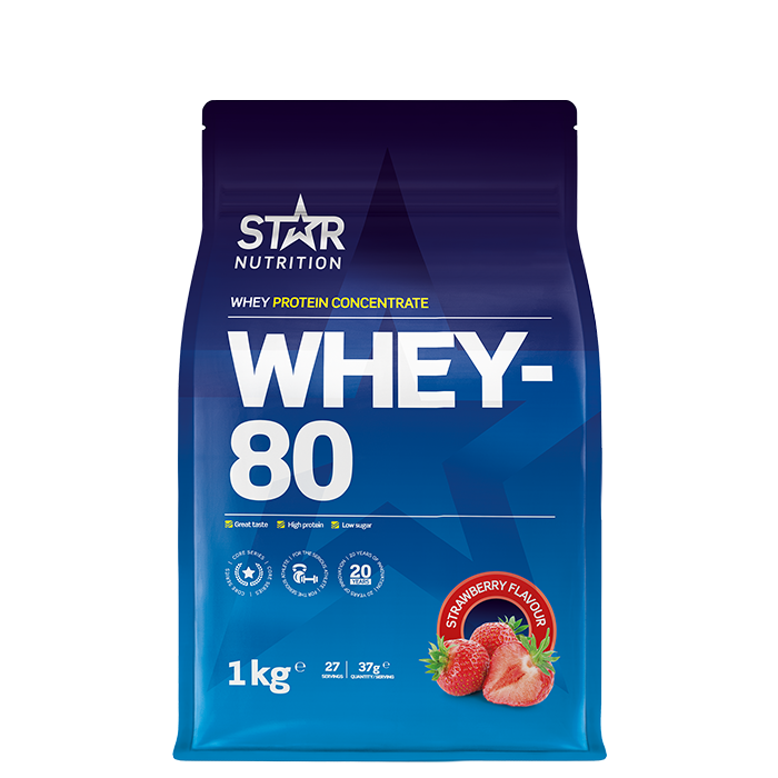 Läs mer om Whey-80 Vassleprotein 1 kg
