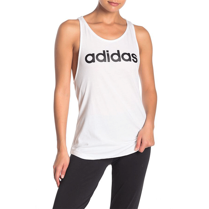 Bild av Adidas Essential Linear Loose Tank, White/Black