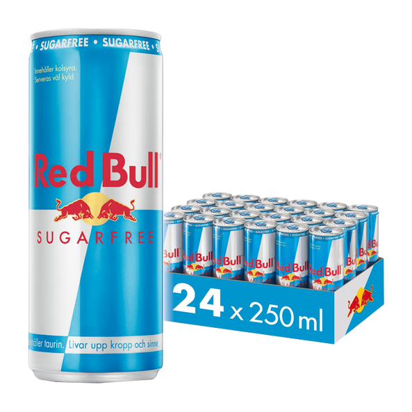 24 x Red Bull Energidryck Sockerfri 250 ml