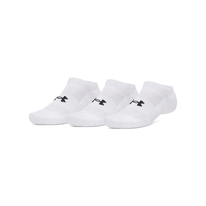 Performance Cotton No Show Strumpor 3-pack Vit
