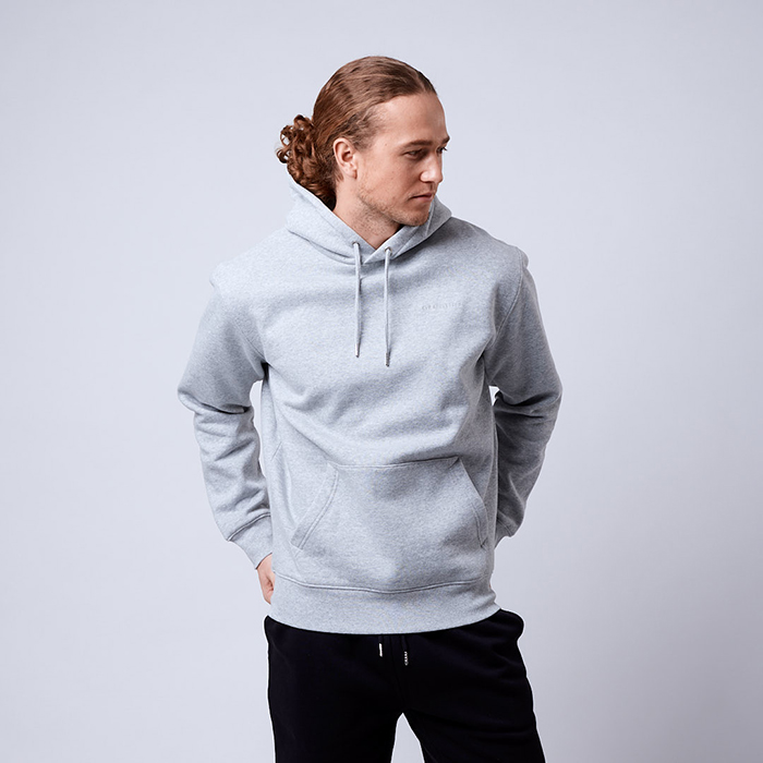 Men's Core Hoodie,Grey Melange
