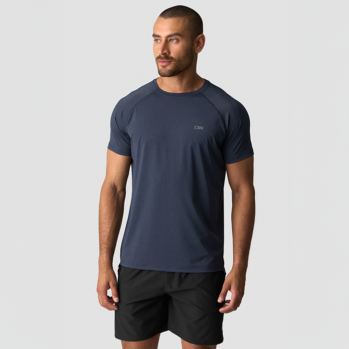 Workout Melange T-shirt Blå