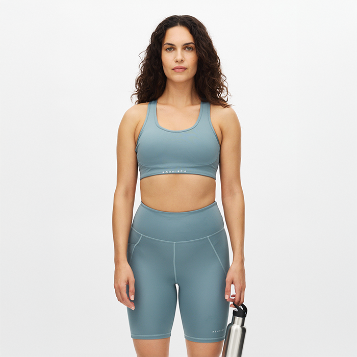 Flattering Sport‑BH Mesh Blå