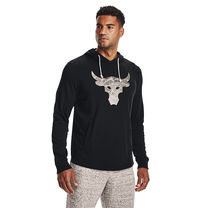 UA Project Rock Terry Hood Black