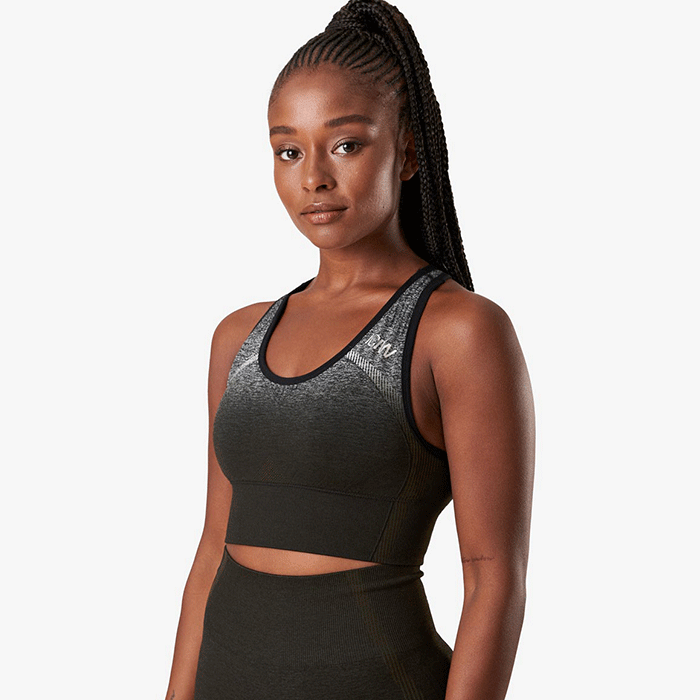 Bild av Ombre Seamless Sports Bra, Jungle Green Melange