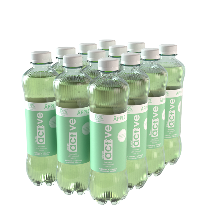 12 x  Clean Act:ve, 500 ml, Äpple