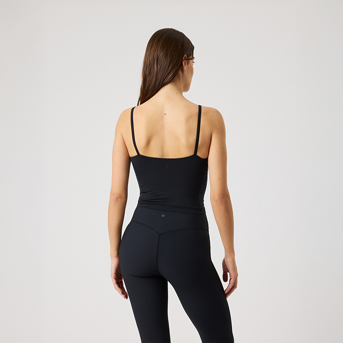 Studio Soft Cropped Linne Svart
