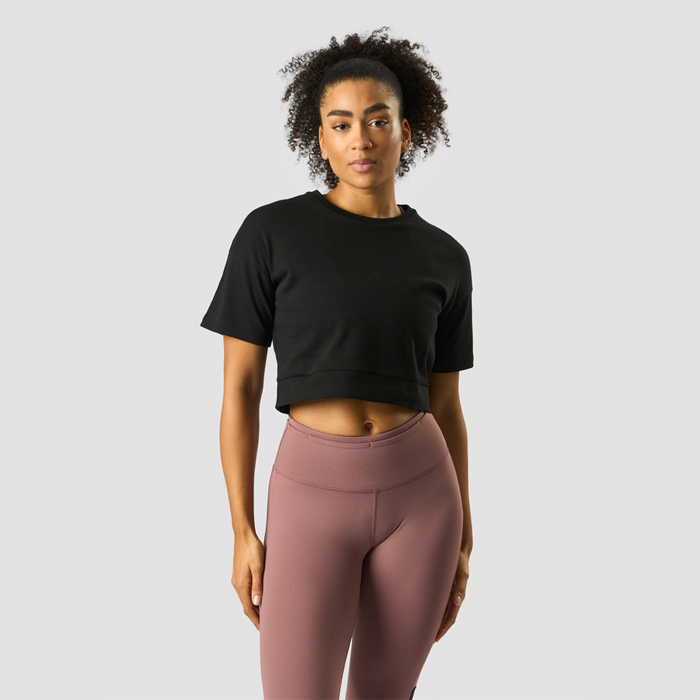 ICANIWILL Stance Cropped T-shirt Black