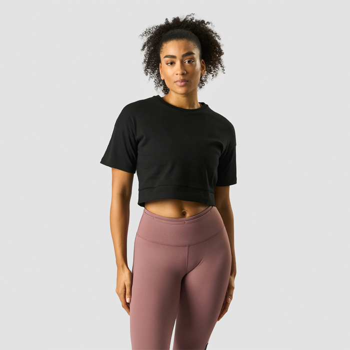 Läs mer om Stance Cropped T-shirt, Black