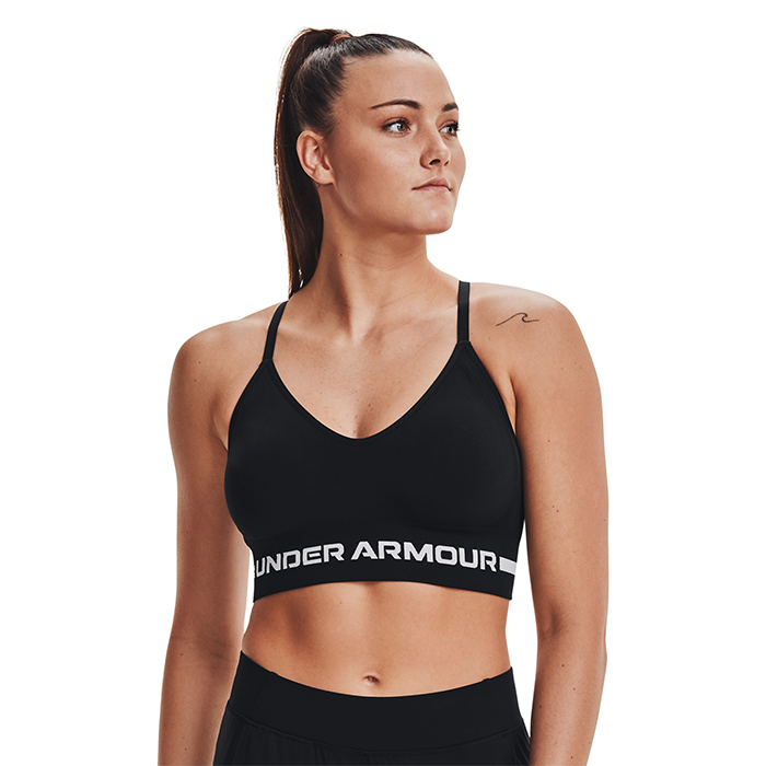 UA Seamless Low Long Bra,Black