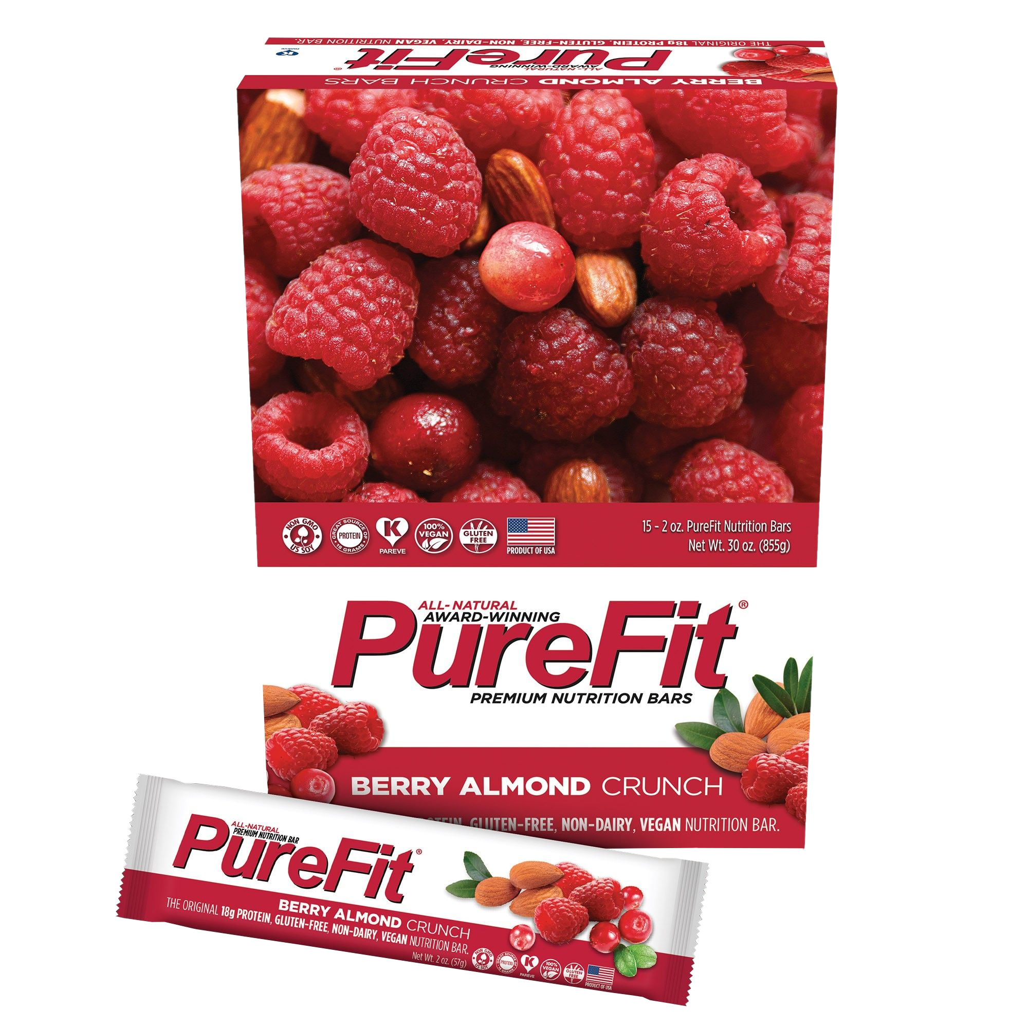 Bild av 15 x PureFit Vegan Protein Bar, 57 g