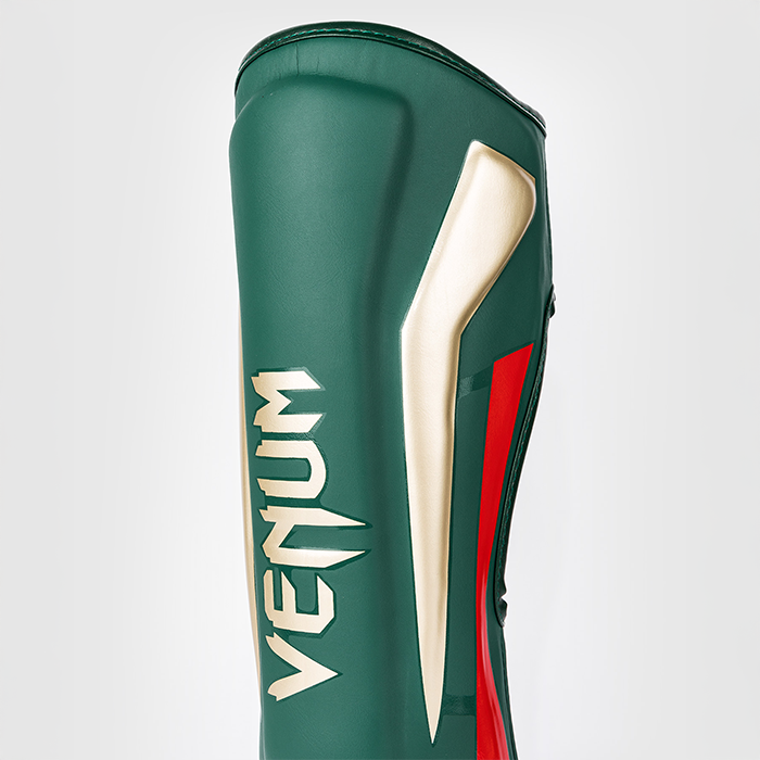 Venum Elite Shin Guards Green