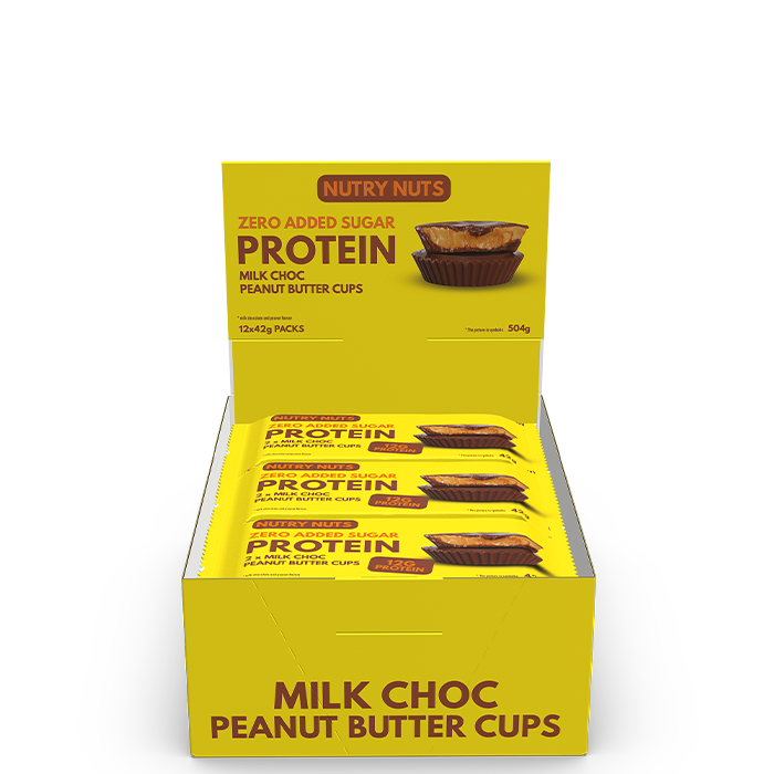Låda Nutry Nuts Protein Peanut Butter Cups 42 g