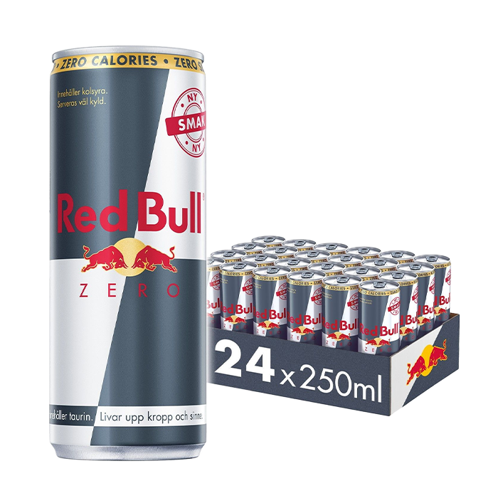 24 x Red Bull Zero Calories, 250 ml