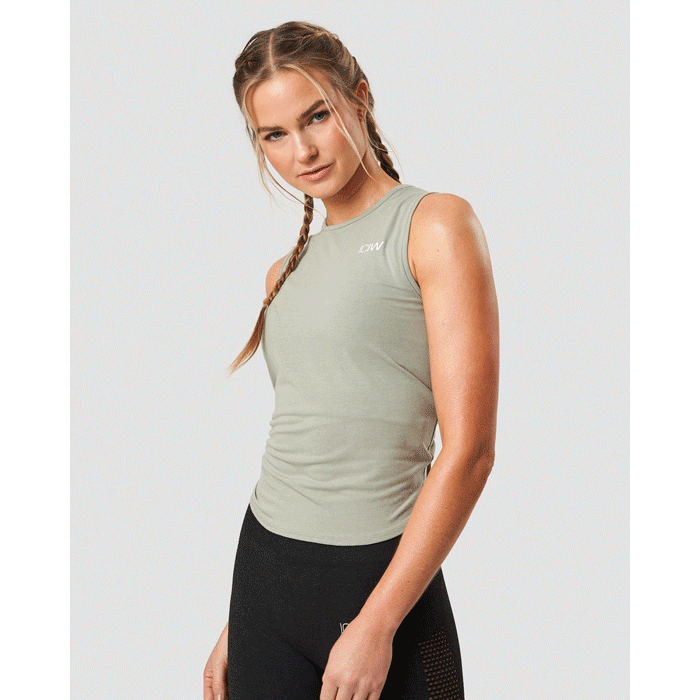Bild av Empowering Open Back Tank, Stone Green