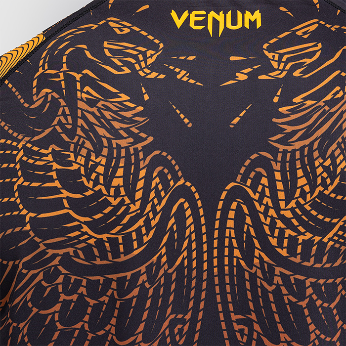 Venum Quetzal Fury Dry Tech T-shirt Svart R&ouml;d Orange