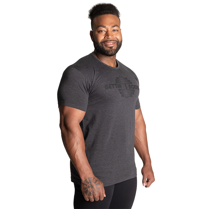 Recruit Tee, Dark Grey Melange