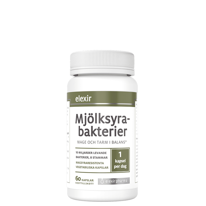 Mj&ouml;lksyrabakterier 60 kapslar
