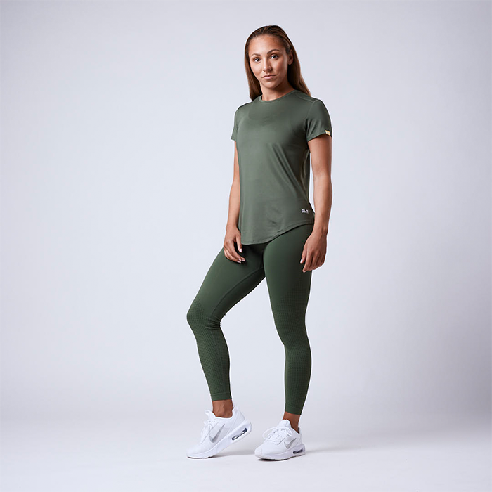 CLN Lucy ws T-shirt, Moss Green