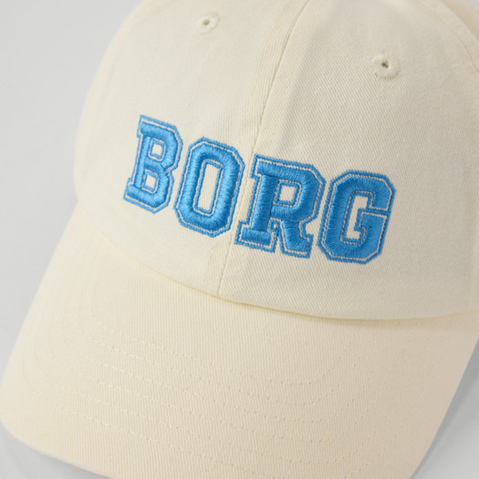 Borg Washed Bold Logo Keps Offwhite