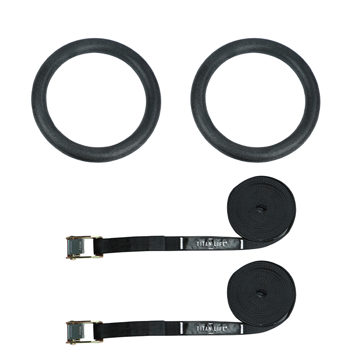 Titan Life Gym Rings,Black