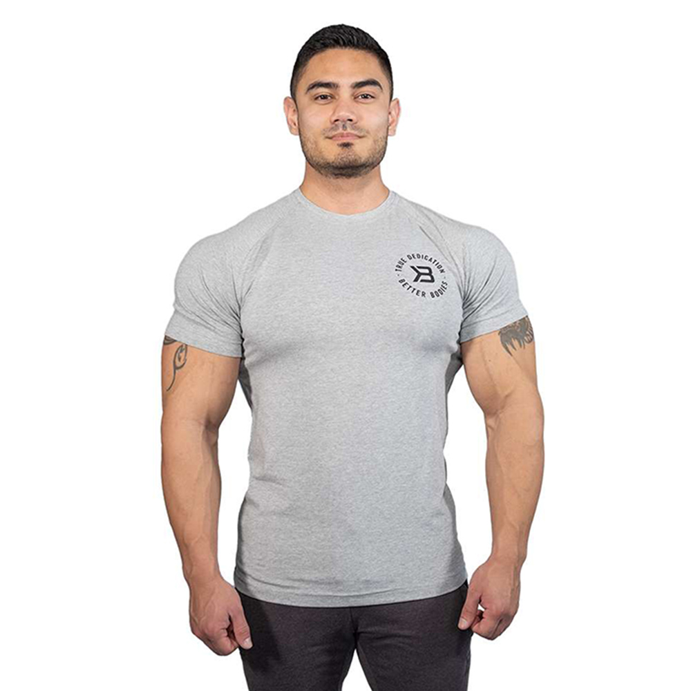 Bild av Gym Tapered Tee, Light Grey Melange