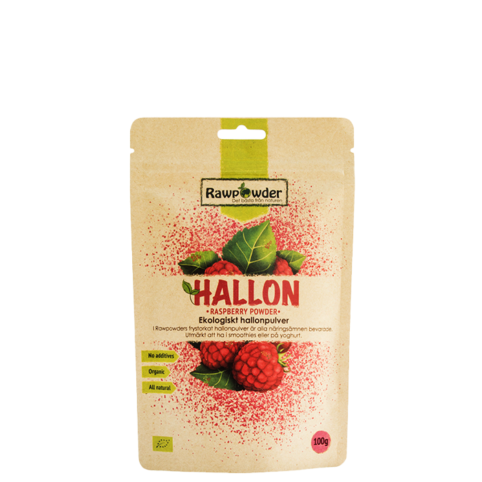 Hallonpulver EKO, 100 g