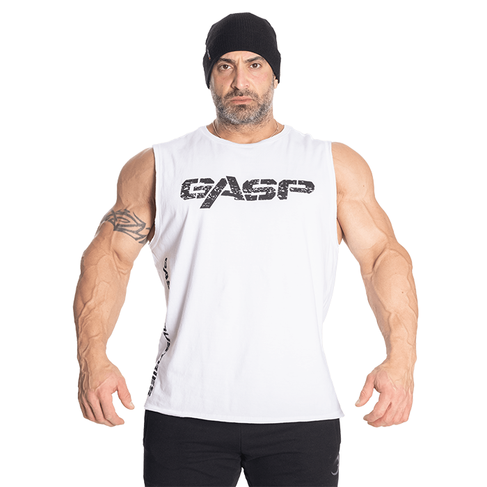 GASP Vintage Tank White