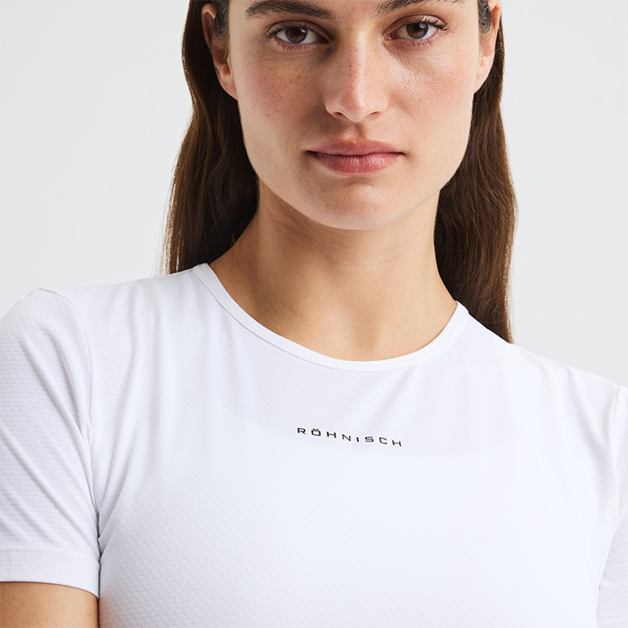 Jacquard T‑shirt Vit
